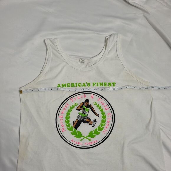 VINTAGE 80s tank top Northwest Track & Field Classic FL unisex M - Picture 7 of 9